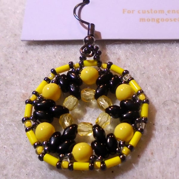 1920s-style bead earrings (customisable)