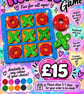 Handmade resin tic tac toe game 