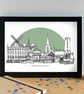 Wirral Skyline Art Print - Image 3