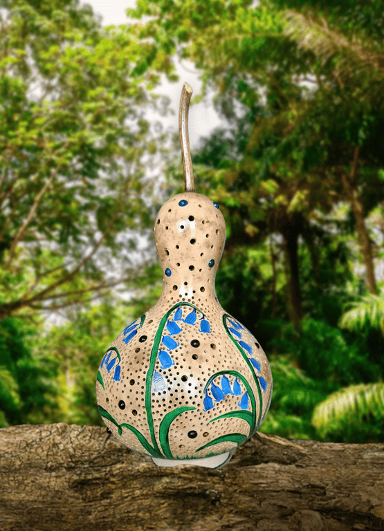 English Bluebells Gourd Lamp