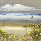 Original Aceo Painting ‘ White  Sands ‘ by Stephen Allen 