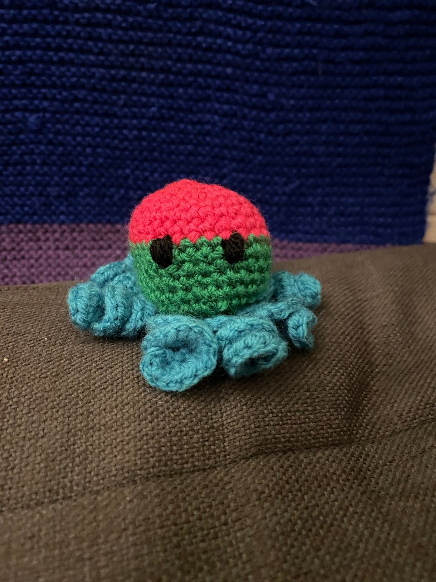 Crochet Polysexual Flag Octopus