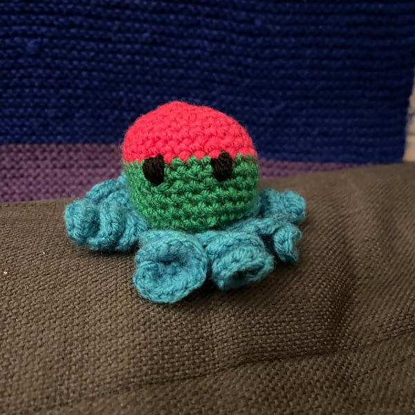 Crochet Polysexual Flag Octopus