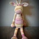 Fairisle Crochet Giraffe Teddy