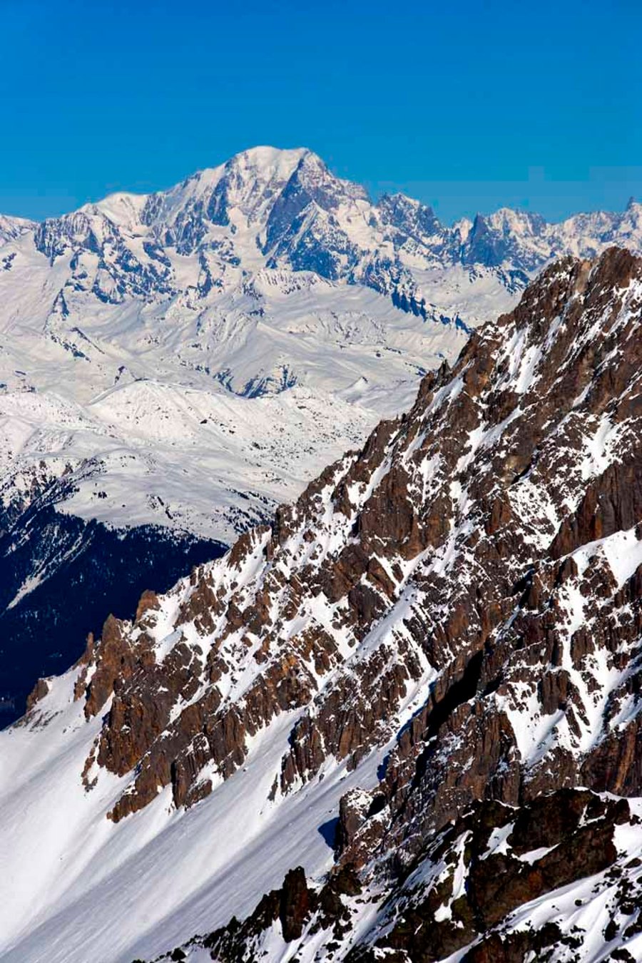 Mont Blanc Meribel French Alps France Photograph Print