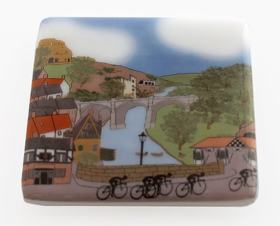 Knaresbrough Tour de Yorkshire glass coaster