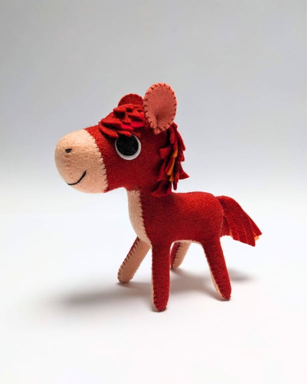 Luna New Year Lucky Horse soft sculpture