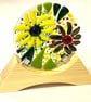 Glass Floral Roundel
