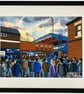 Stockport, Framed & Unframed Fine Art Print County Football FC, Edgeley Pk Gift - Image 5