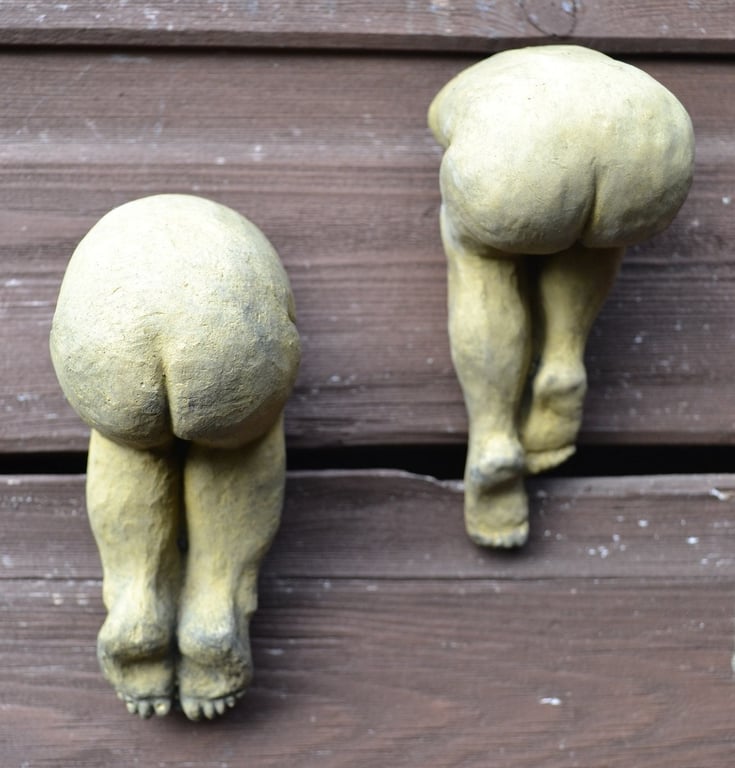 Small Cheeky Bottoms - Set of 2 Plaques