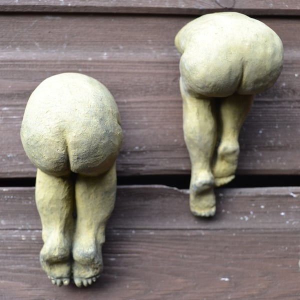 Small Cheeky Bottoms - Set of 2 Plaques