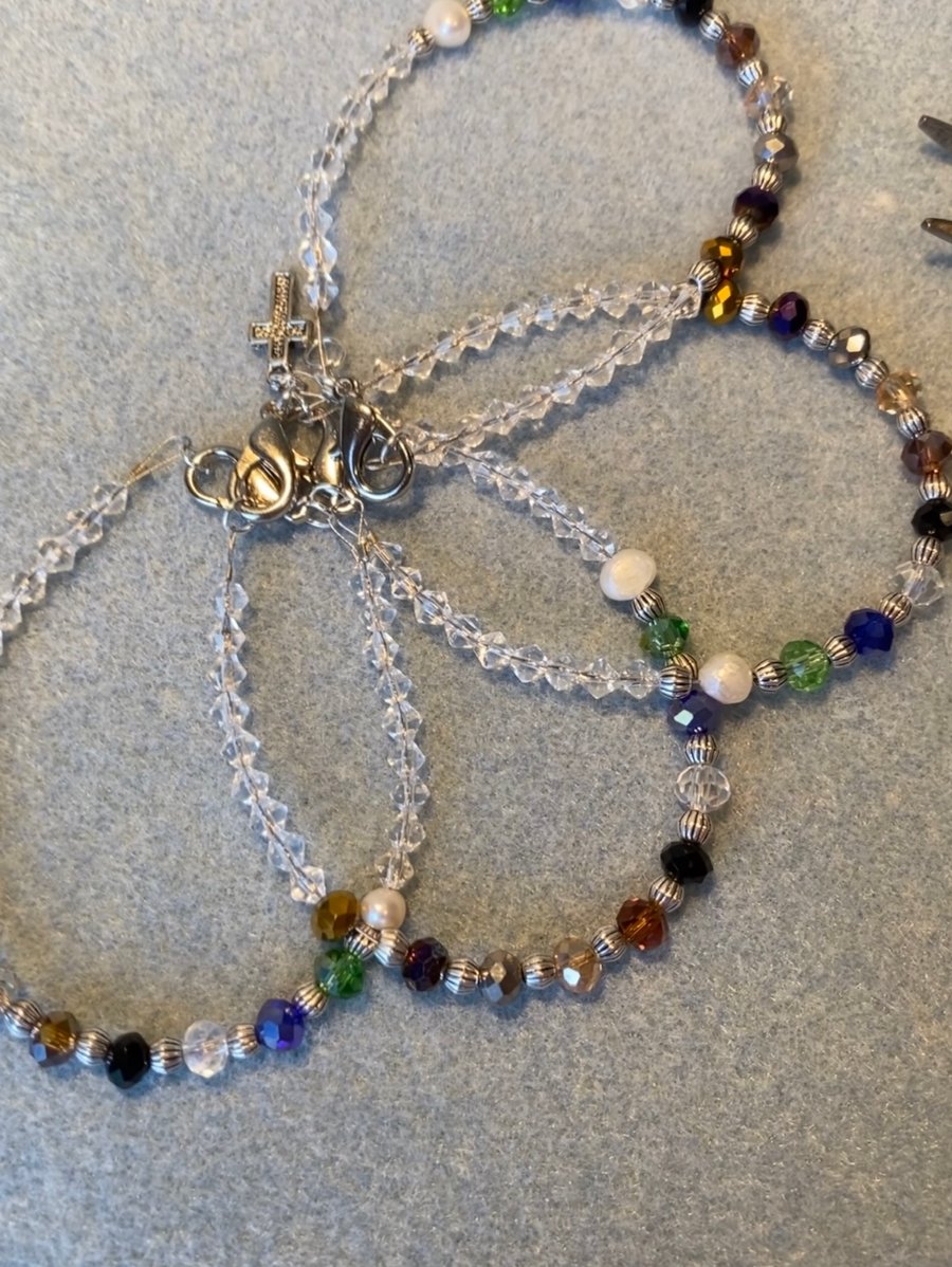 Psalm 23 prayer rosary type friendship bracelet.