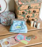 Coin purse made with the exclusive Blue Tit print - Image 5