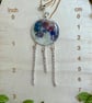 NASA Moon Image Earrings - Glitter Space Astronomy Dangle Studs - Image 2