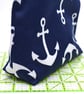 A nautical style water resistant zipped pouch. - Image 5