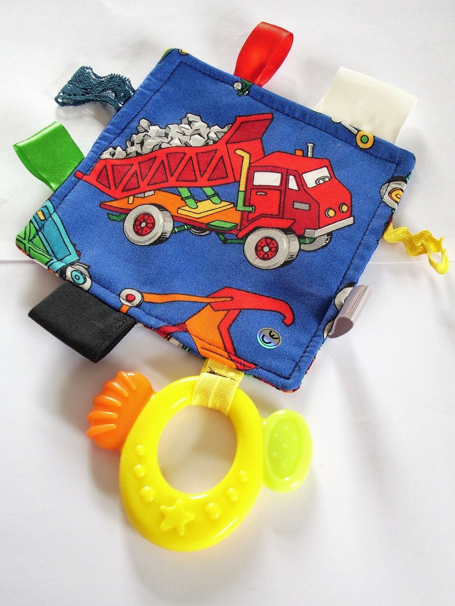 Truck tagged teether - POST FREE UK only,  SALE