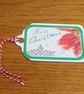 Merry Christmas Floral Gift Tag 