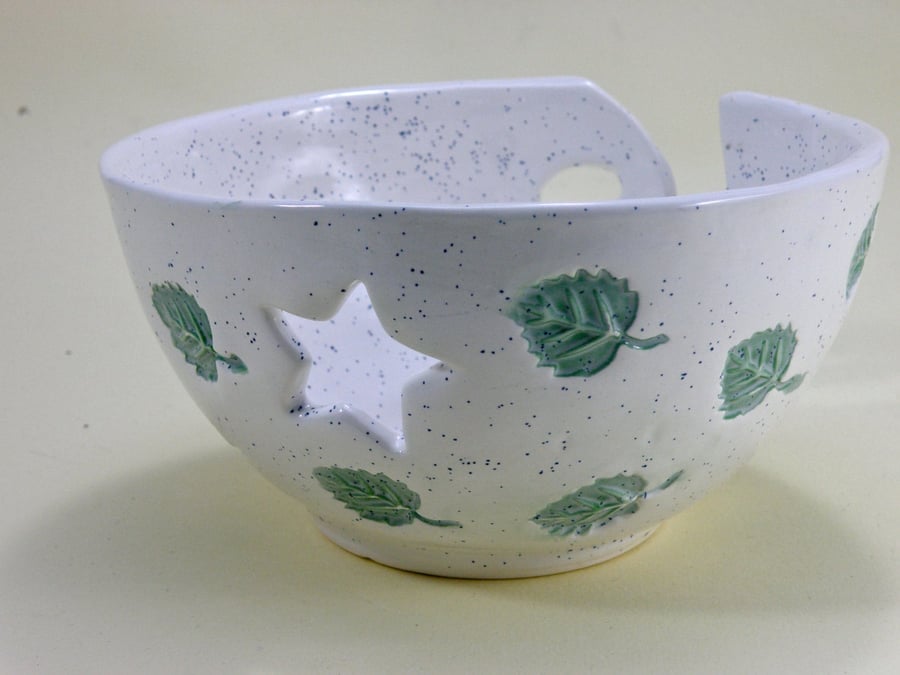Large Ceramic bowl Large Yarn bowl, Knitting yarn bowl Made to order