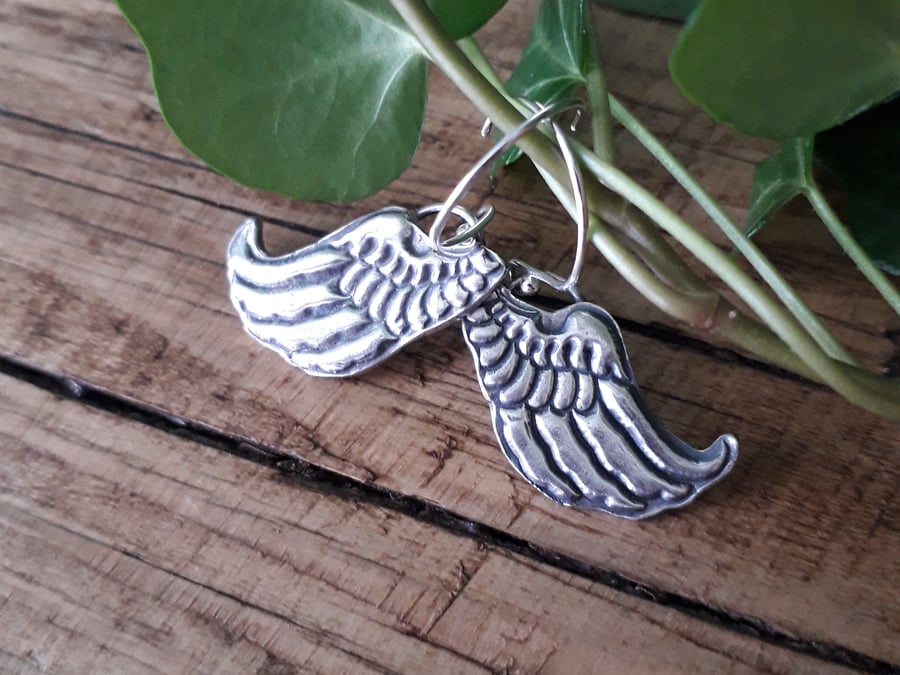 Silver Wing Earrings 2