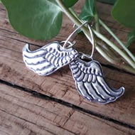 Silver Wing Earrings 2