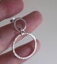 Argentium silver Hoop Earrings, silver hoop stud, Eco-friendly holiday jewellery - Image 3