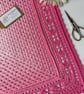 Soft Pure Cotton Square Scarf – Elegant Lacey Square Scarf – Shades of Pink