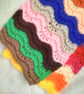 Child's Multi Coloured Scallop Patterned Scarf, Children's Scarf, Winter Warmer - Image 7