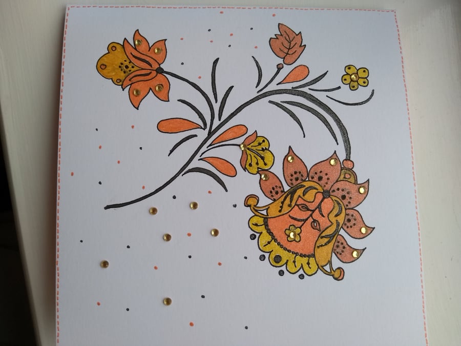 Futuristic open card