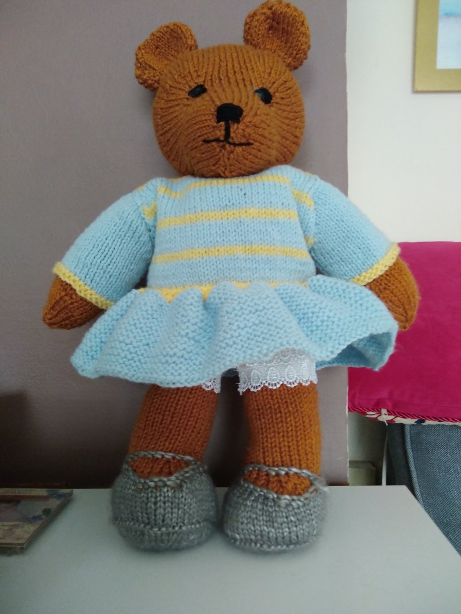 Hand knitted soft toys