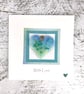 Card ‘With Love’ with Detachable Glass Meadow Heart - Image 1