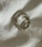 Sterling silver Bubble ring - chunky silver handmade ring - Image 4