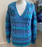 Seablush Hand Knitted Aran Cable Sweater - Image 1