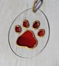 Maine Coon sympathy card (printed card) and paw print sun catcher. Pet loss. - Image 3