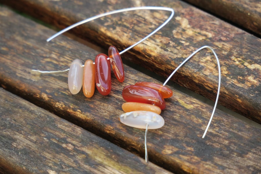 Sterling Silver Earrings with Quartz