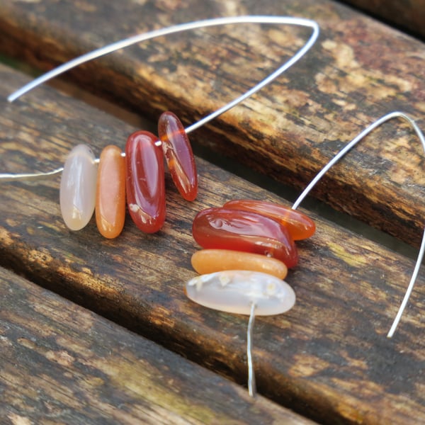 Sterling Silver Earrings with Quartz