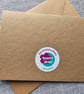 You and Me Handmade Love Card with 2 tiny knitted jumpers Size 6" x 4" Valentine - Image 5