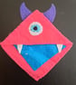 Red Monster Corner Bookmark - Image 6