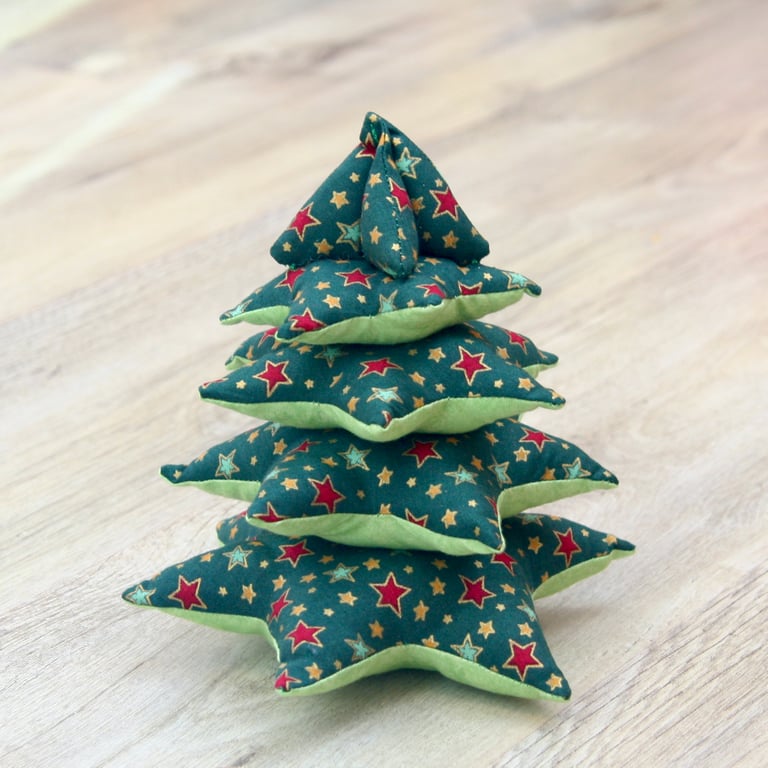 Fabric Christmas Tree Table Decoration