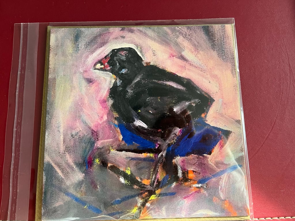 Moorhen Chick Blank Card