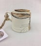 Small Hare mug, hand painted child half cup, coffee - Image 2