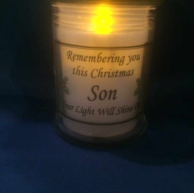 LED Memorial Christmas Grave Light Grave Decora... Folksy