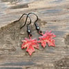 Autumnal Maple Leaf Earrings. Sterling Silver upgrade available. 