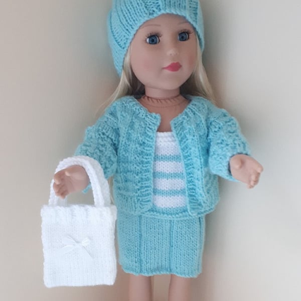 KNITTING PATTERN PDF White Bag for Doll