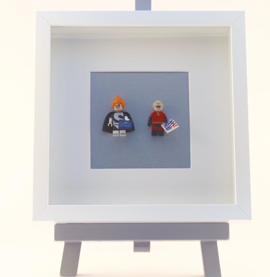 The Incredibles Dash and Syndrome mini Figure frame