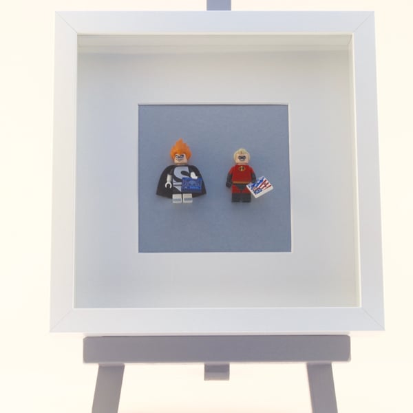 The Incredibles Dash and Syndrome mini Figure frame