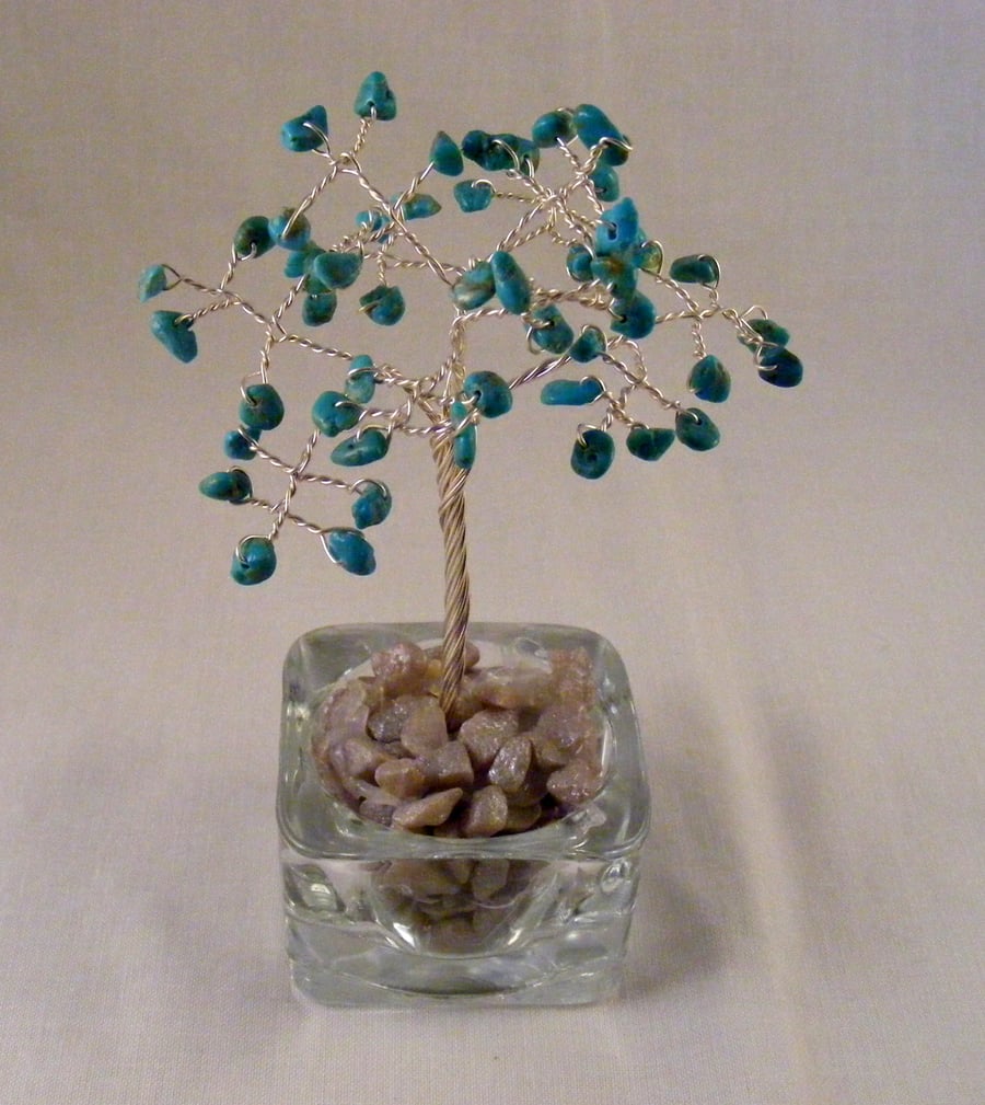 Turquoise Gemstone Tree.