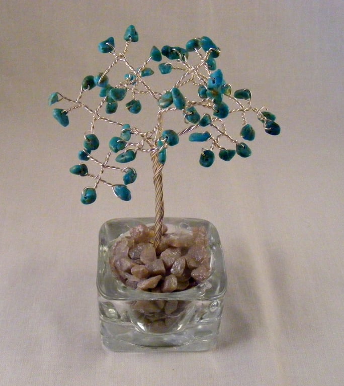 Turquoise Gemstone Tree.