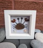 White seaglass crab box frame