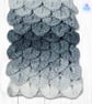 Crochet gloves. Grey and white dragon scale gloves. Fingerless gloves. - Image 7
