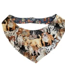 Reversible Dog Bandana.  Large Dog.